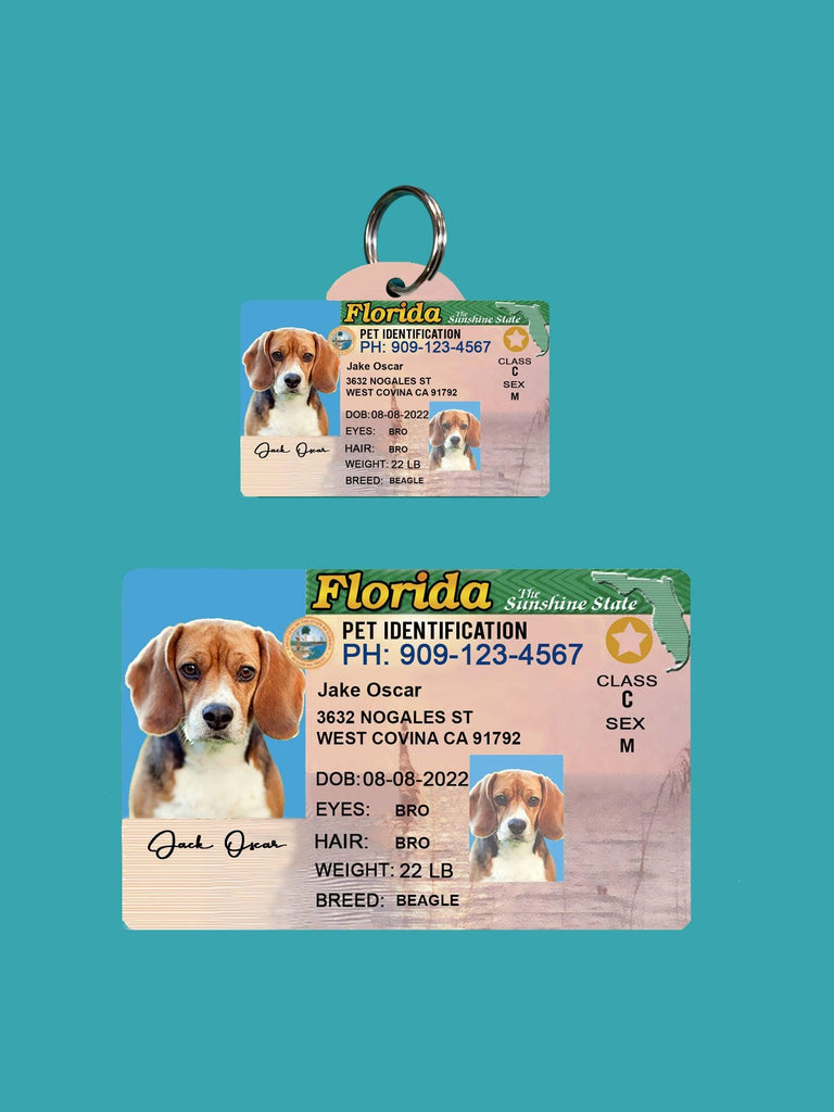 5 Pets Custiom Driver License ID Florida