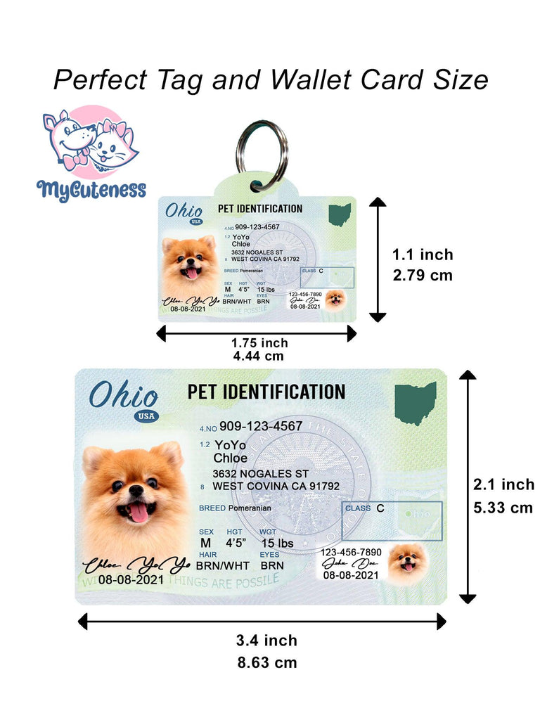 6 Pets Custiom Driver License ID Ohio