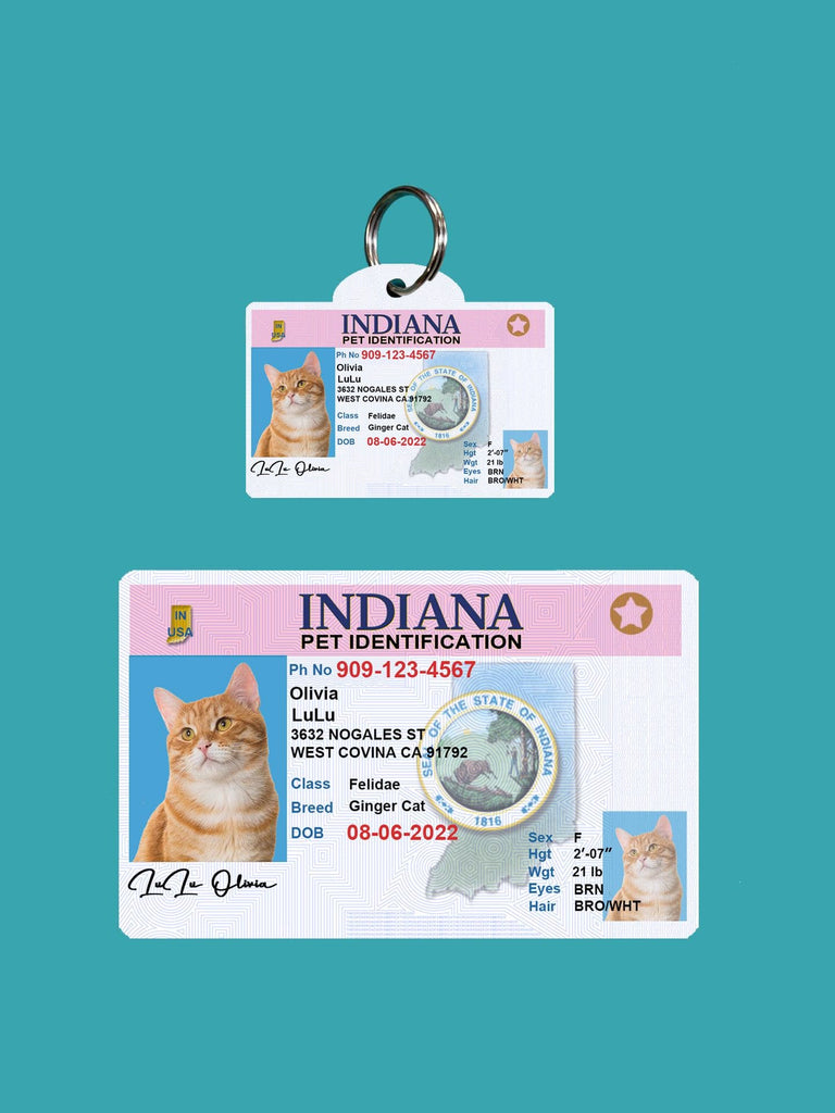 11 Pets Custiom Driver License ID Indiana