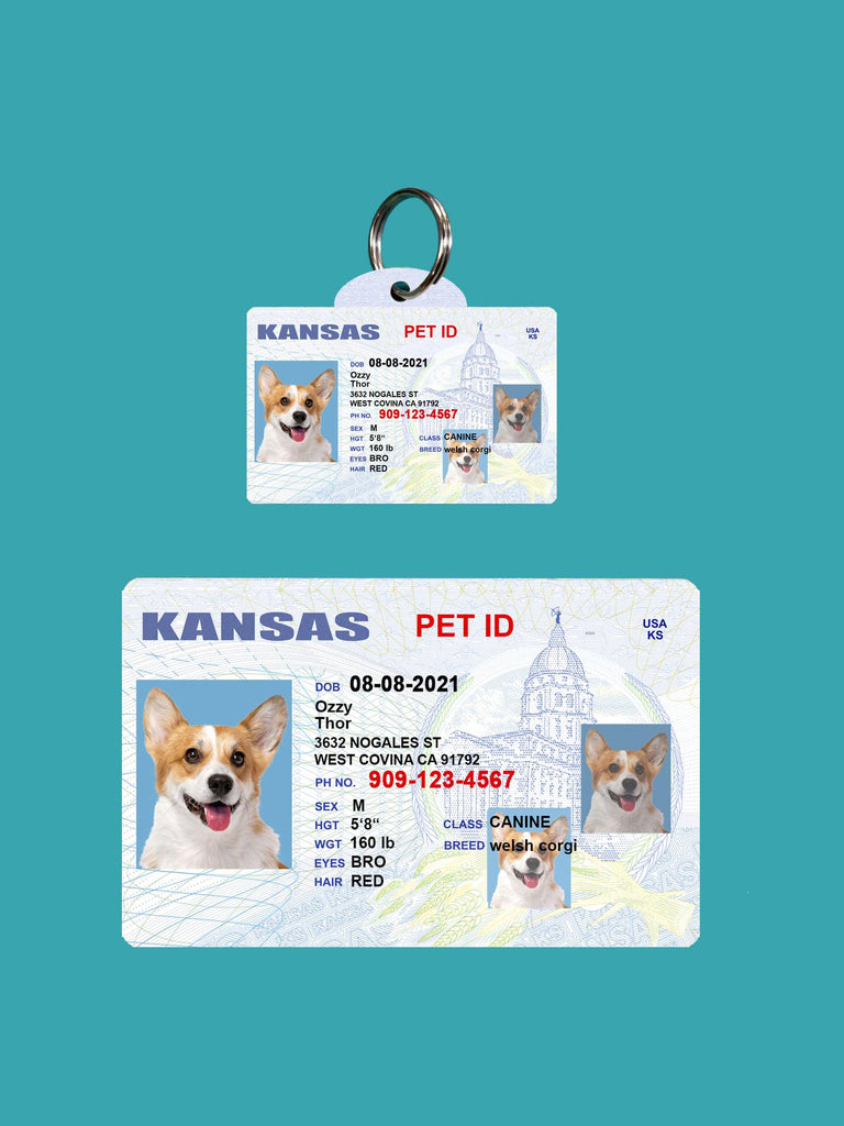 12 Pets Custiom Driver License ID Kansas