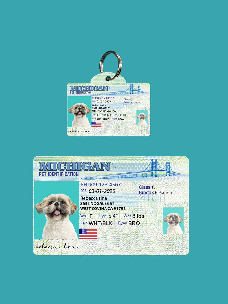 15 Pets Custiom Driver License ID Michigan