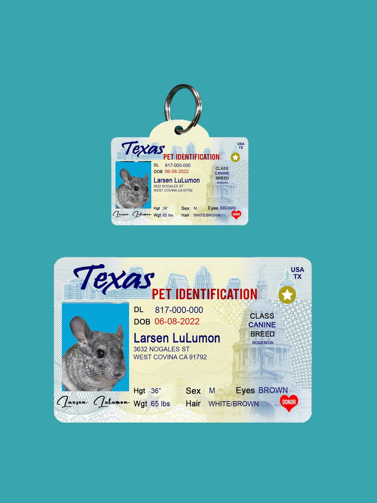 17 Pets Custiom Driver License ID Texas