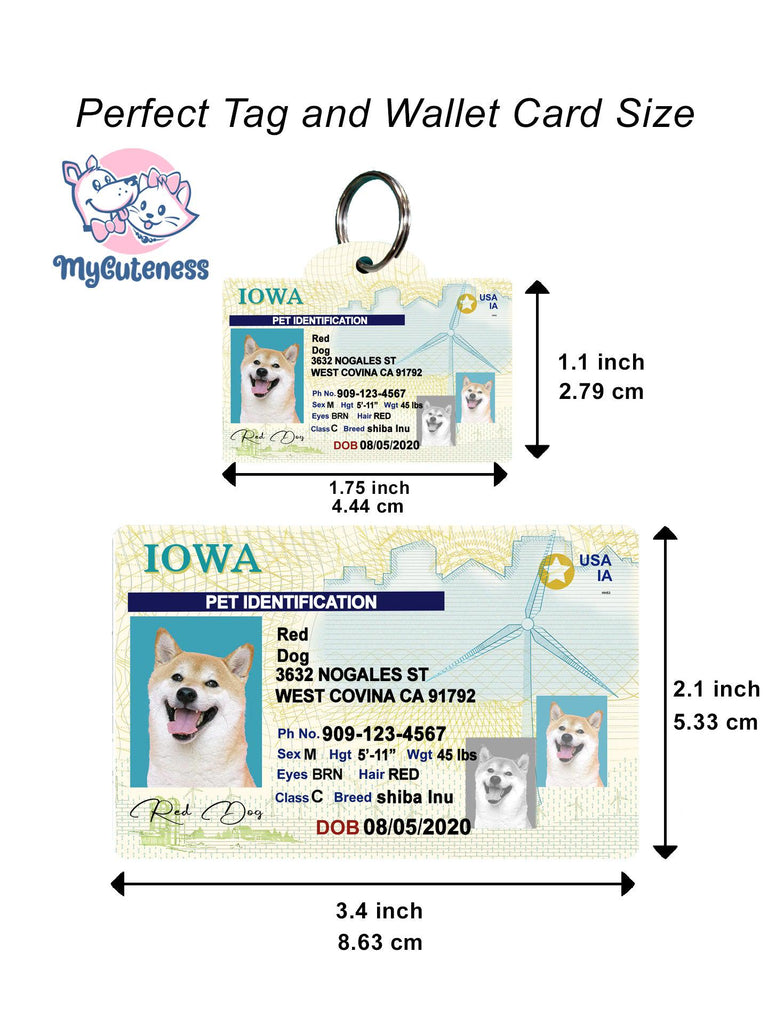 19 Pets Custiom Driver License ID Lowa