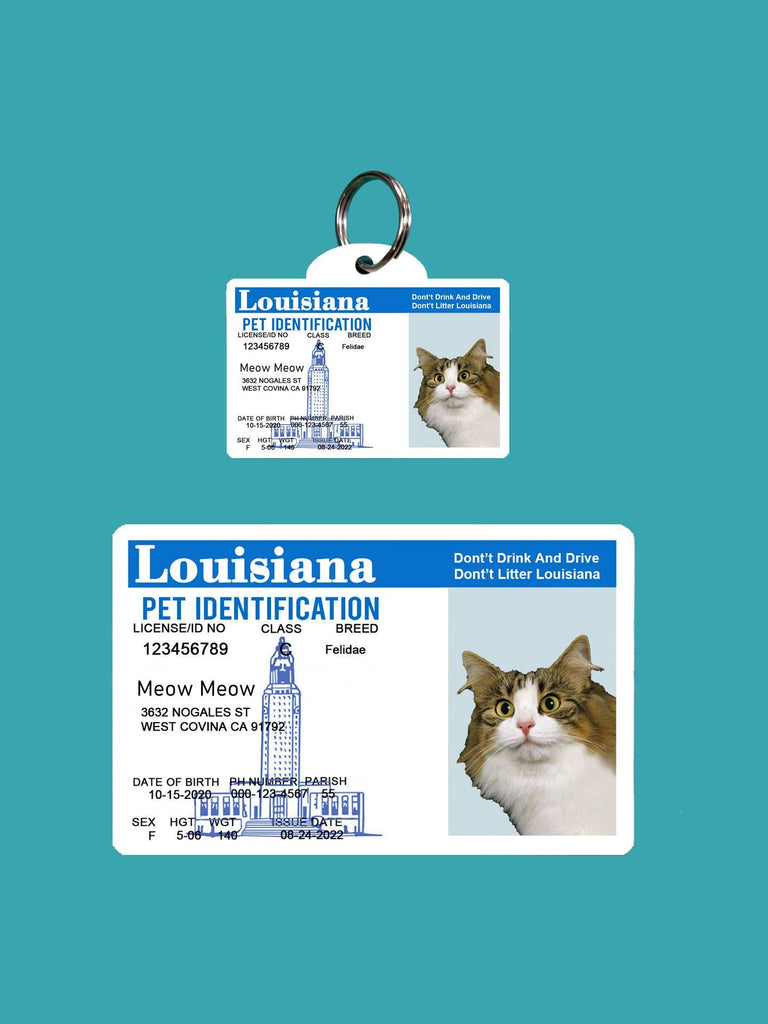 25 Pets Custiom Driver License ID Louisiana