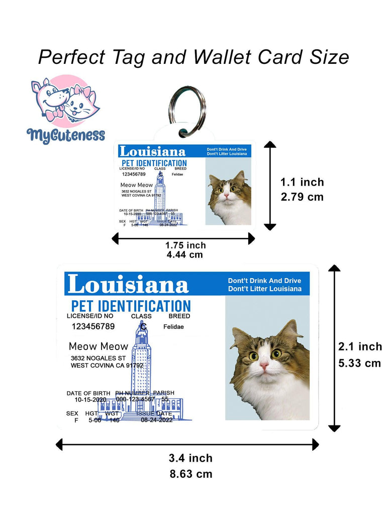 25 Pets Custiom Driver License ID Louisiana