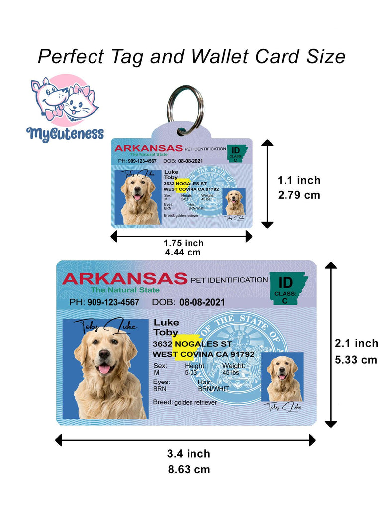 28 Pets Custiom Driver License ID Arkansas