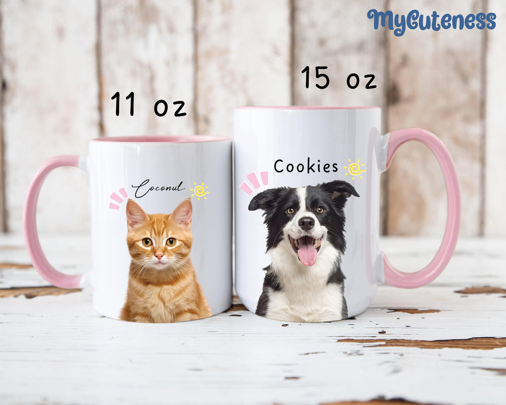 4 Pets Custom Mug, Pets Photo Custom Mug