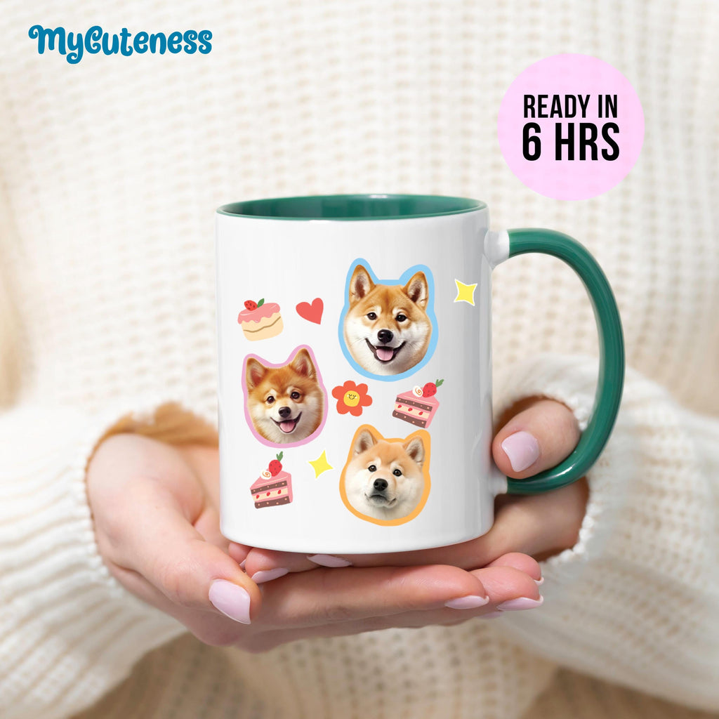 9 Pets Custom Mug, Pets Photo Custom Mug