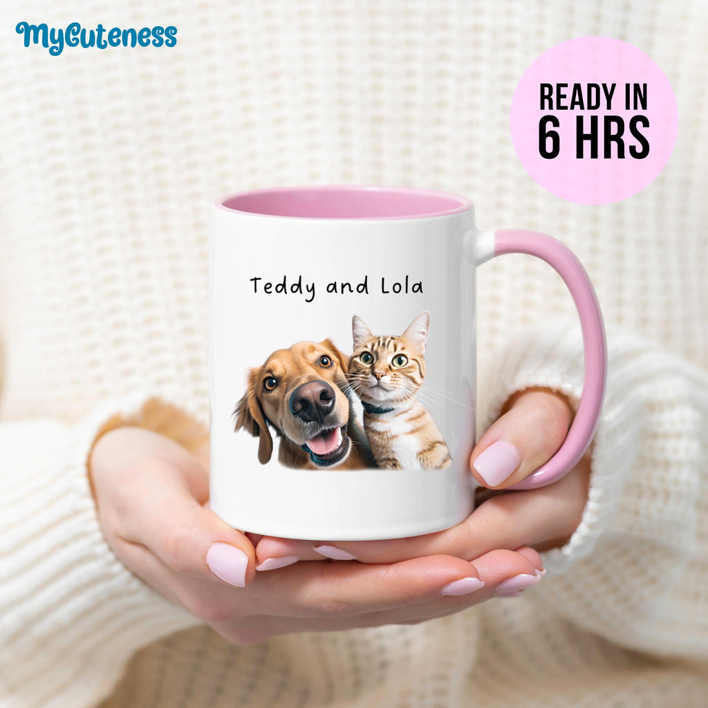 11 Pets Custom Mug, Pets Photo Custom Mug