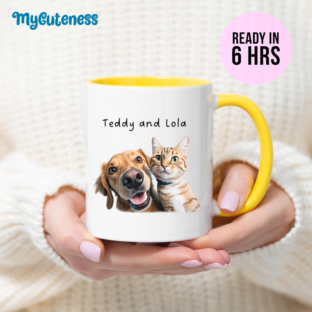 11 Pets Custom Mug, Pets Photo Custom Mug