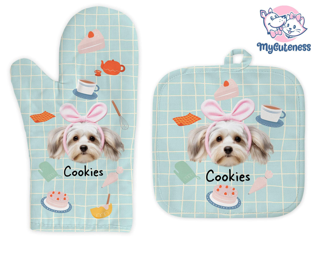 6 Pet Custom Oven Mitts, Oven Gloves