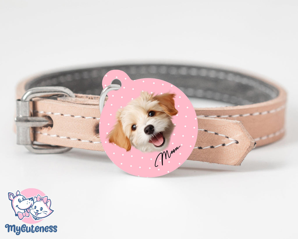 3 Pet Custom Round Name Tag, Customization