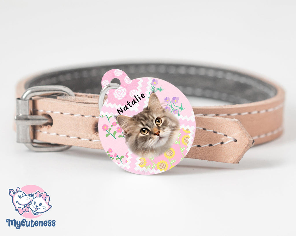 4 Pet Custom Round Name Tag, Customization