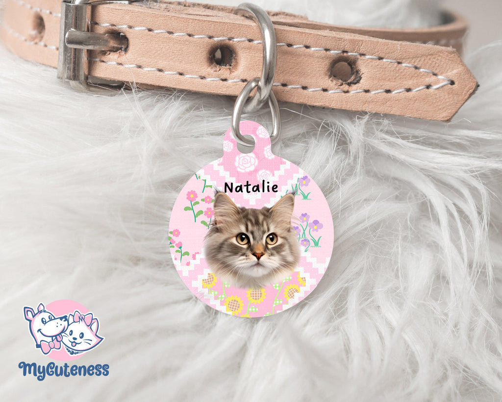 4 Pet Custom Round Name Tag, Customization