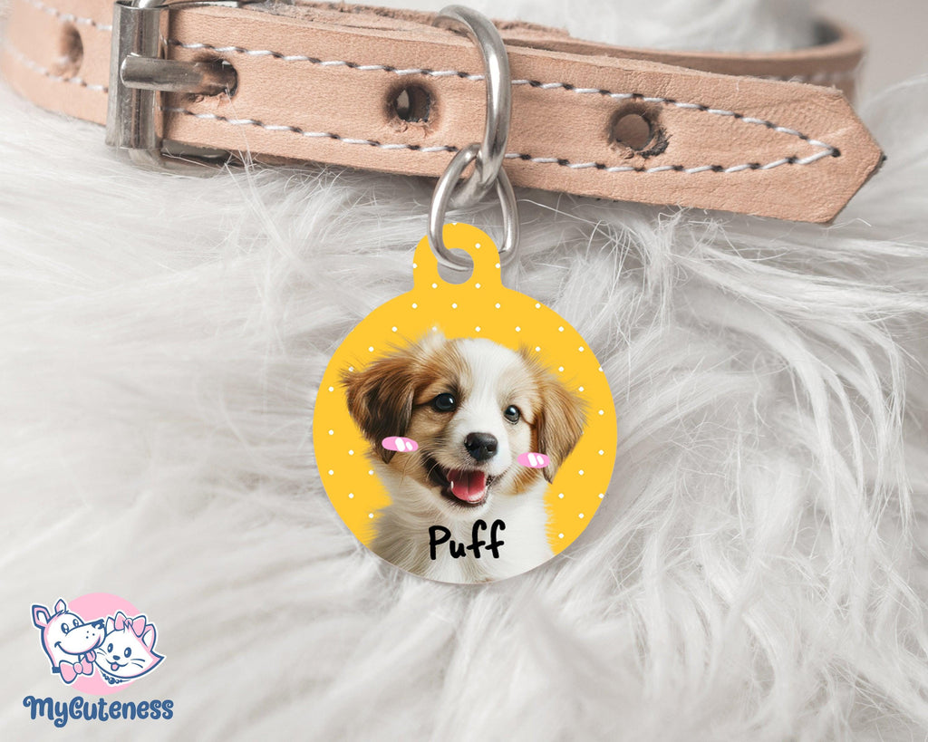 11 Pet Custom Round Name Tag, Customization