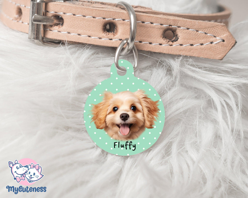 15 Pet Custom Round Name Tag, Customization