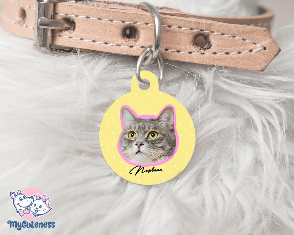 17 Pet Custom Round Name Tag, Customization