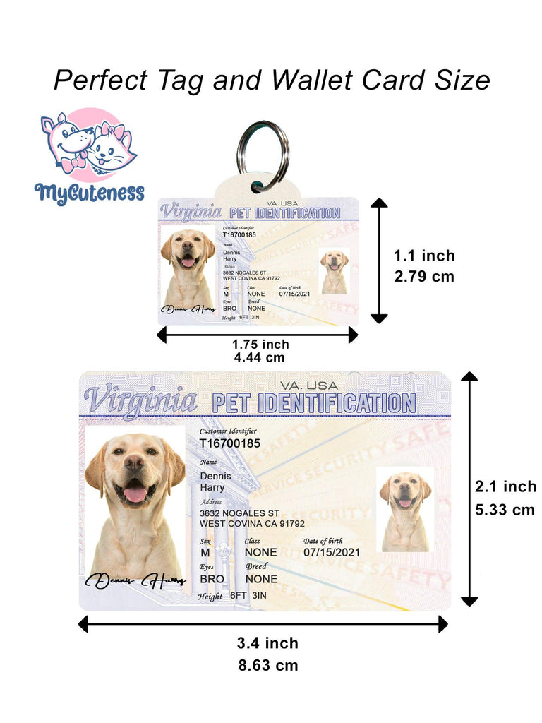 4 Pets Custiom Driver License ID Virginia