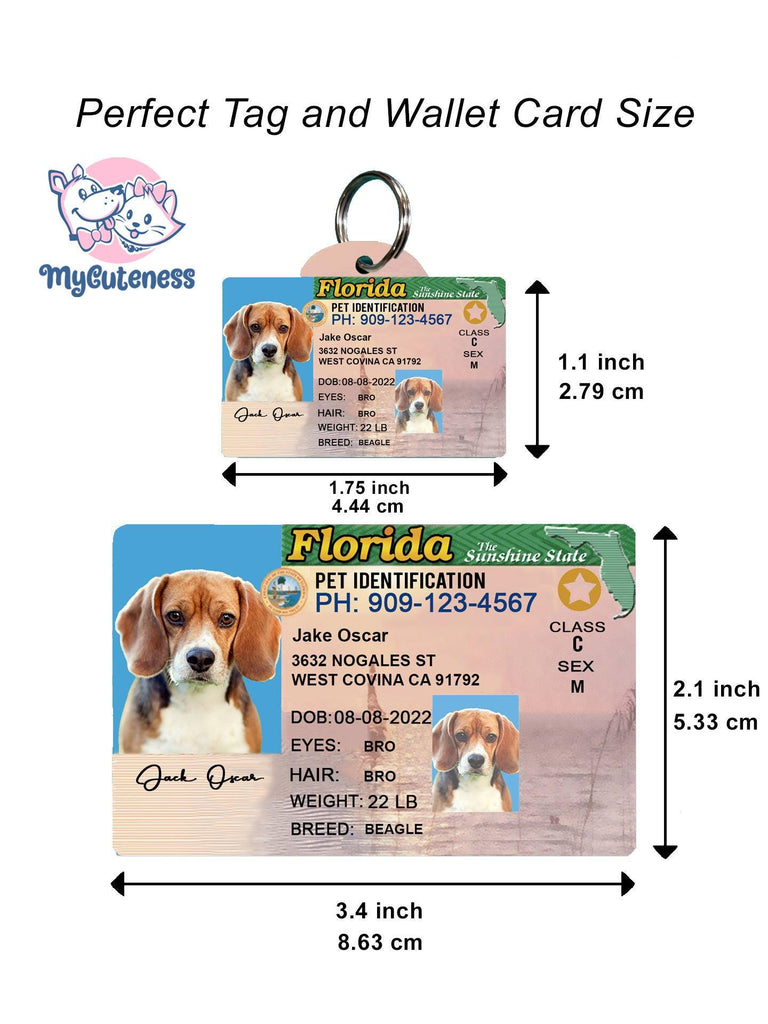 5 Pets Custiom Driver License ID Florida