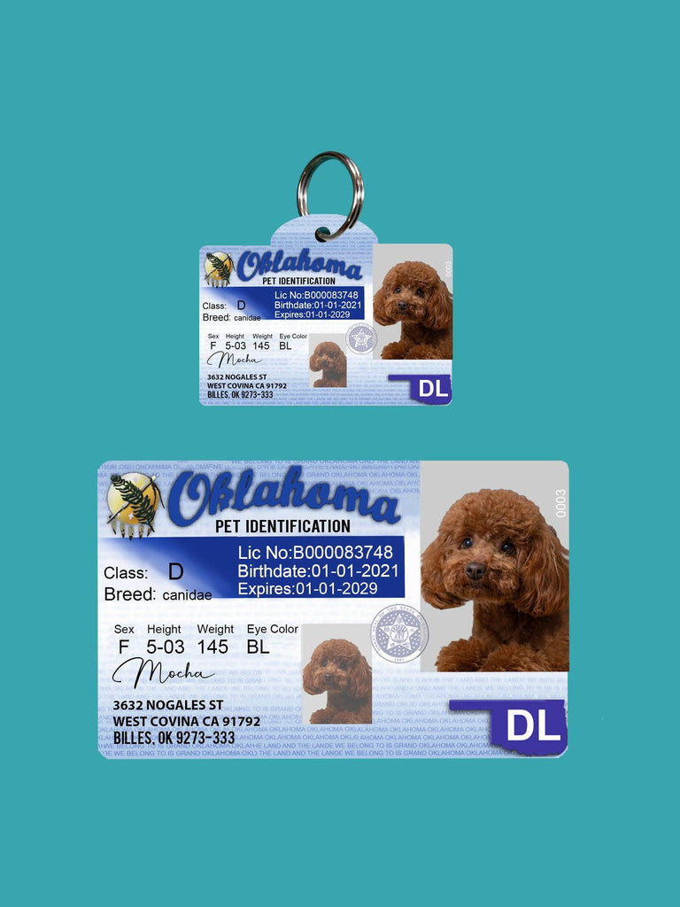 7 Pets Custiom Driver License ID Oklahoma