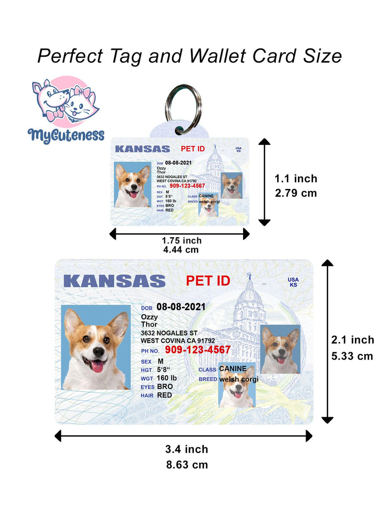 12 Pets Custiom Driver License ID Kansas