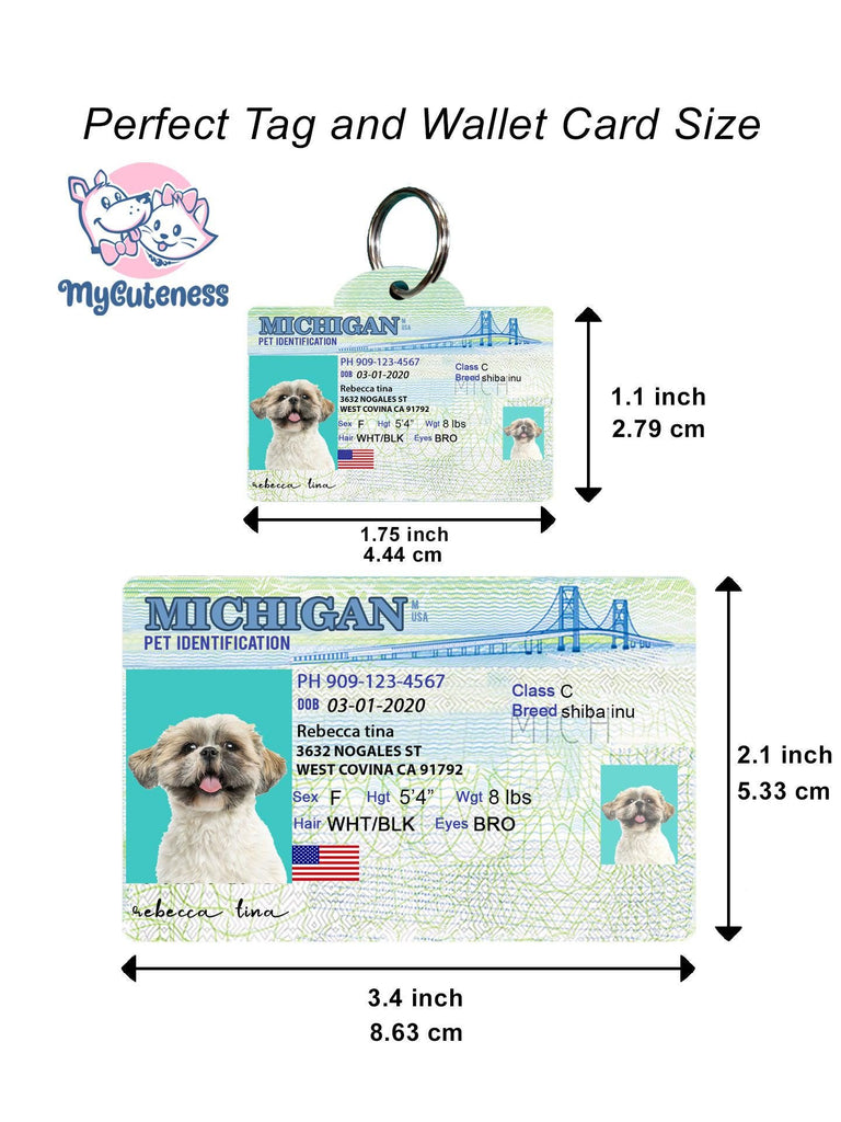 15 Pets Custiom Driver License ID Michigan