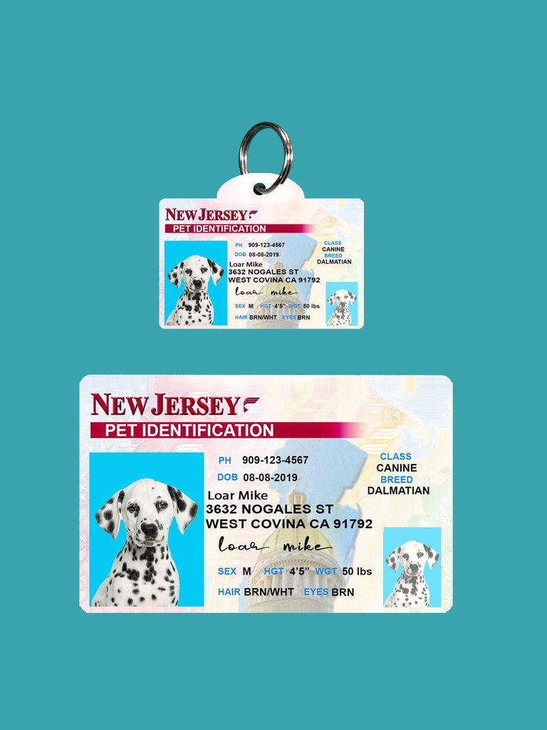 18 Pets Custiom Driver License ID New Jersey