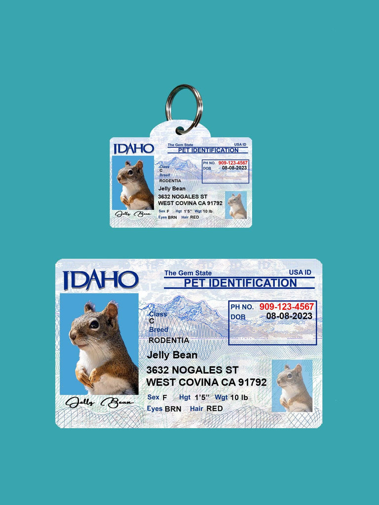 20 Pets Custiom Driver License ID Idaho