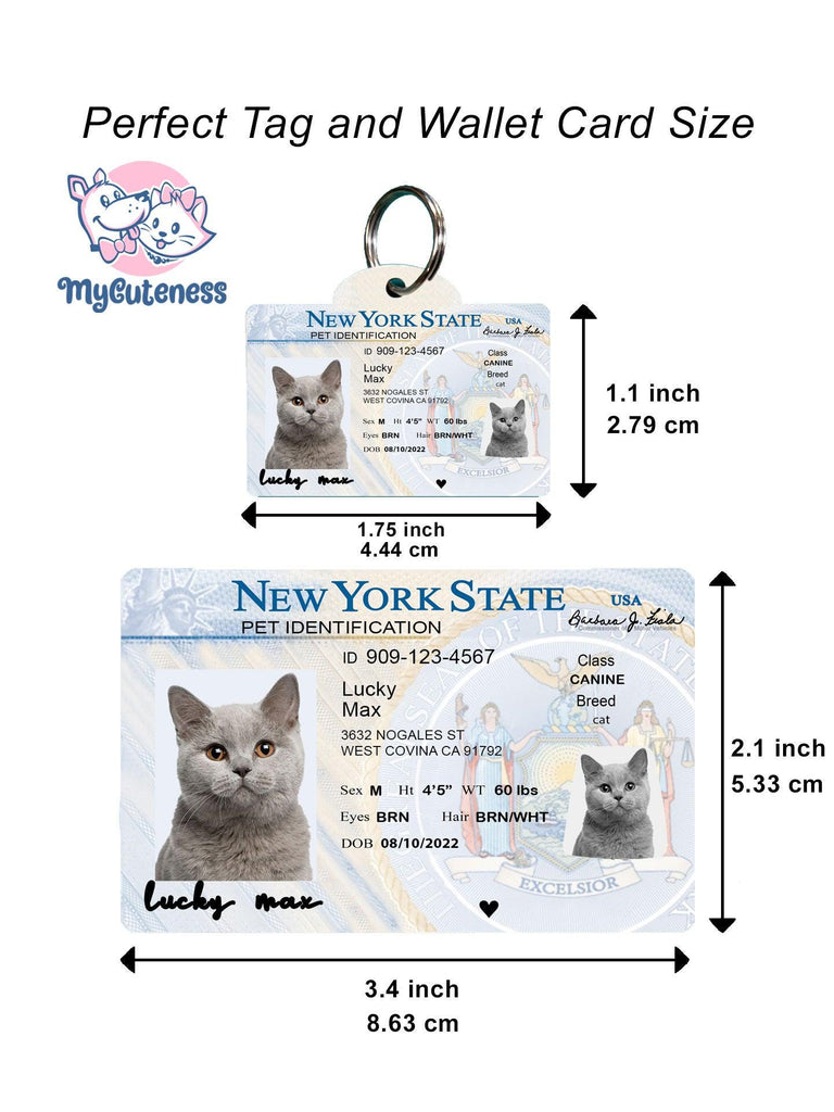 23 Pets Custiom Driver License ID New York