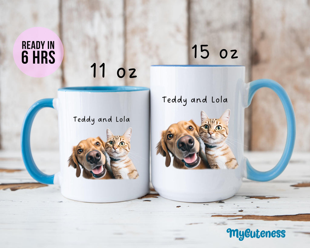 11 Pets Custom Mug, Pets Photo Custom Mug