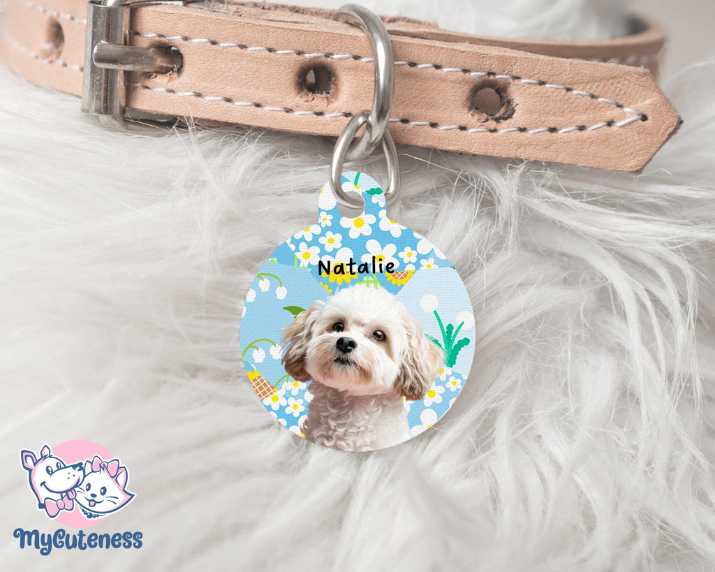 6 Pet Custom Round Name Tag, Customization