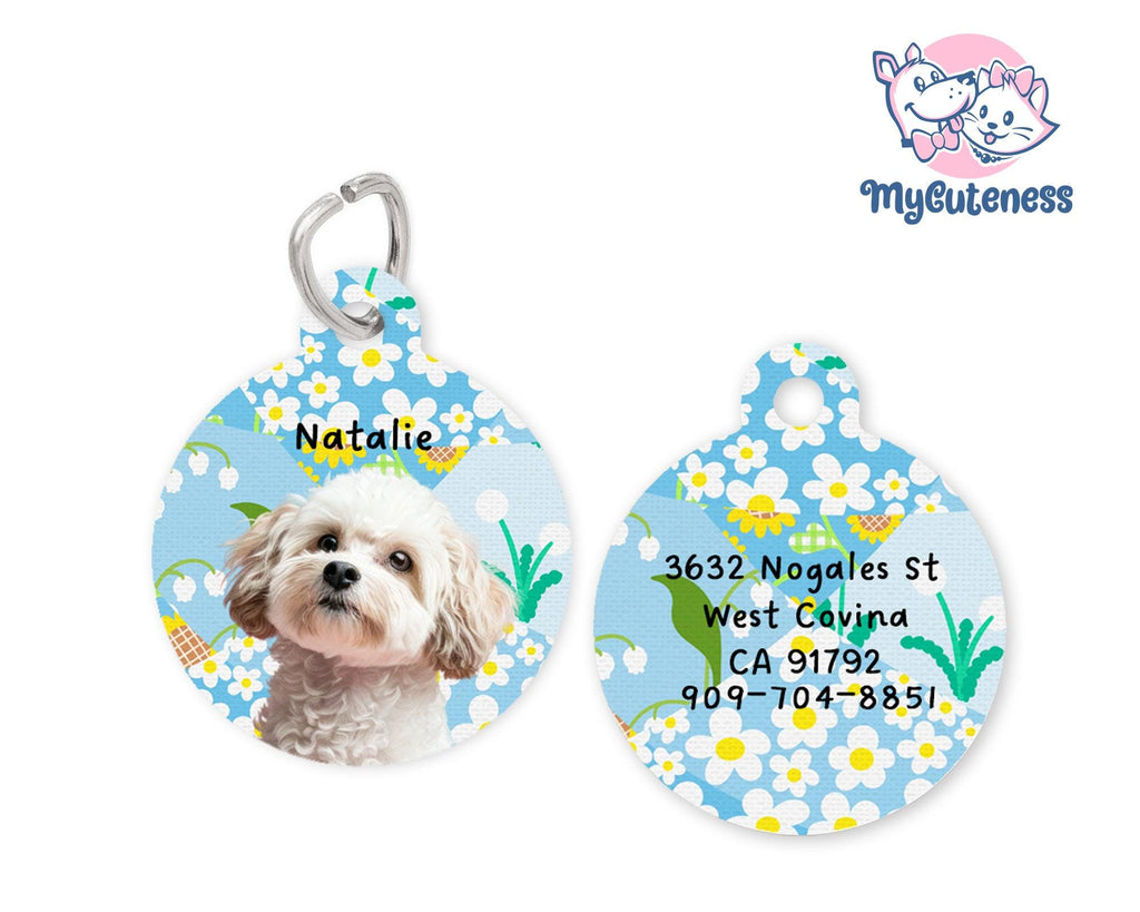 6 Pet Custom Round Name Tag, Customization