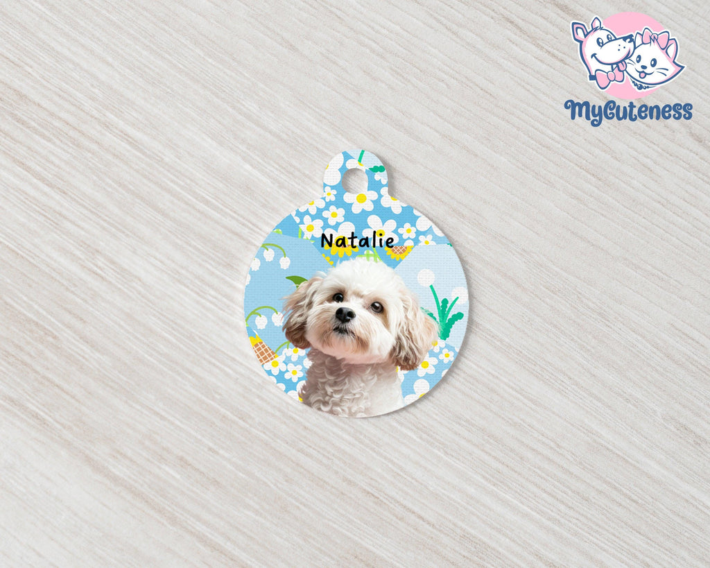 6 Pet Custom Round Name Tag, Customization