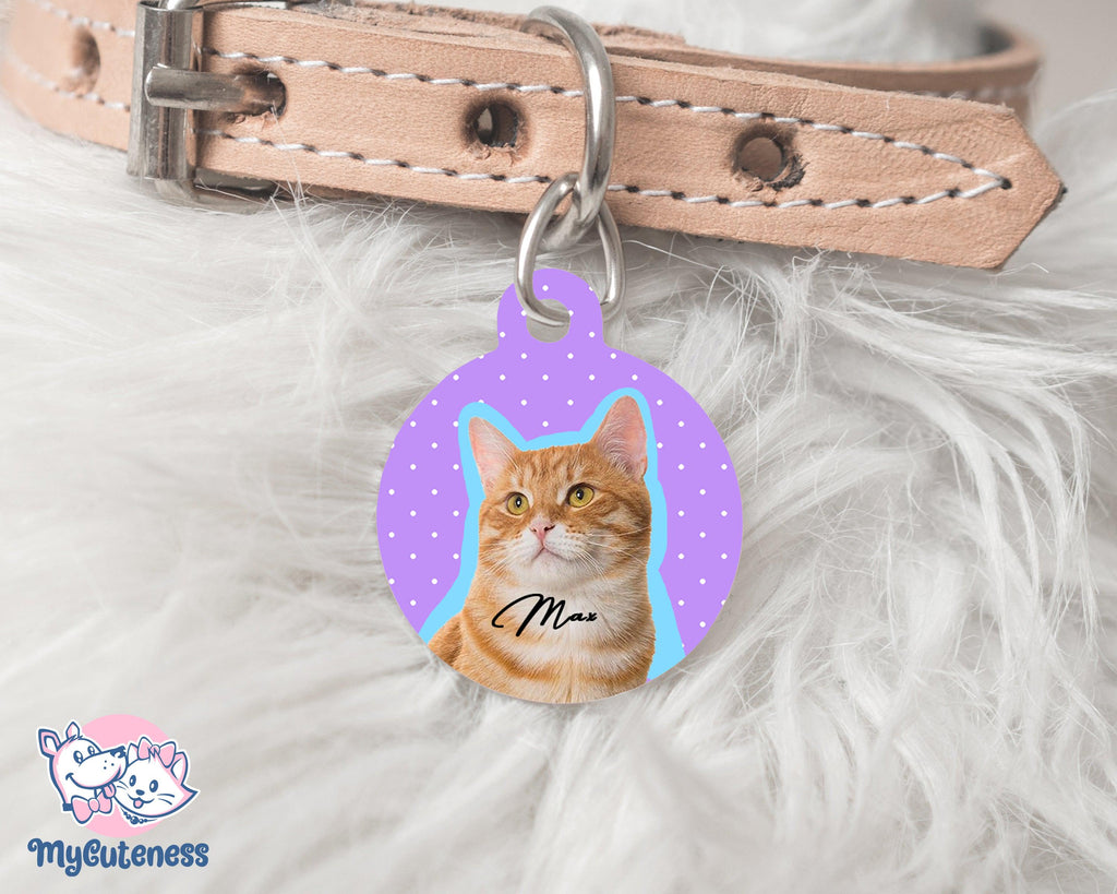 13 Pet Custom Round Name Tag, Customization