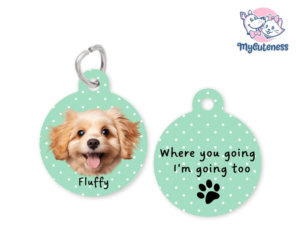 15 Pet Custom Round Name Tag, Customization