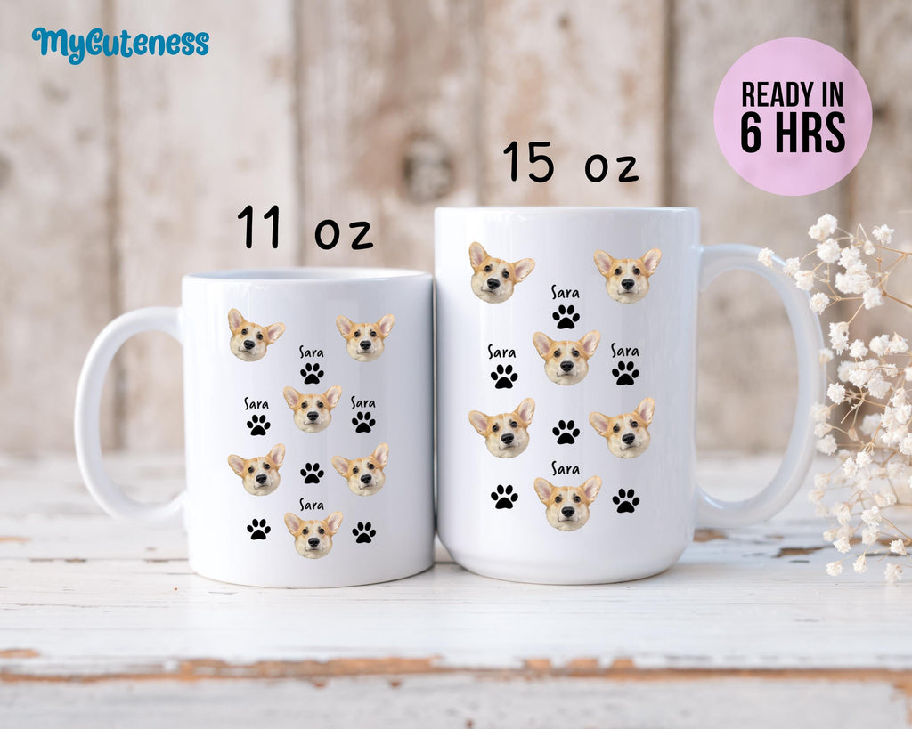 Custom Pet Mug Using Pet Photo + Name Custom Dog Mug Dog Coffee Cup Personalized Pet Mugs Dog Mom Mug Personalized Cat New Dog Mug 10