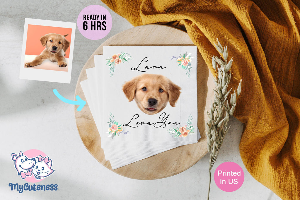 Custom Pet Cocktail Napkins