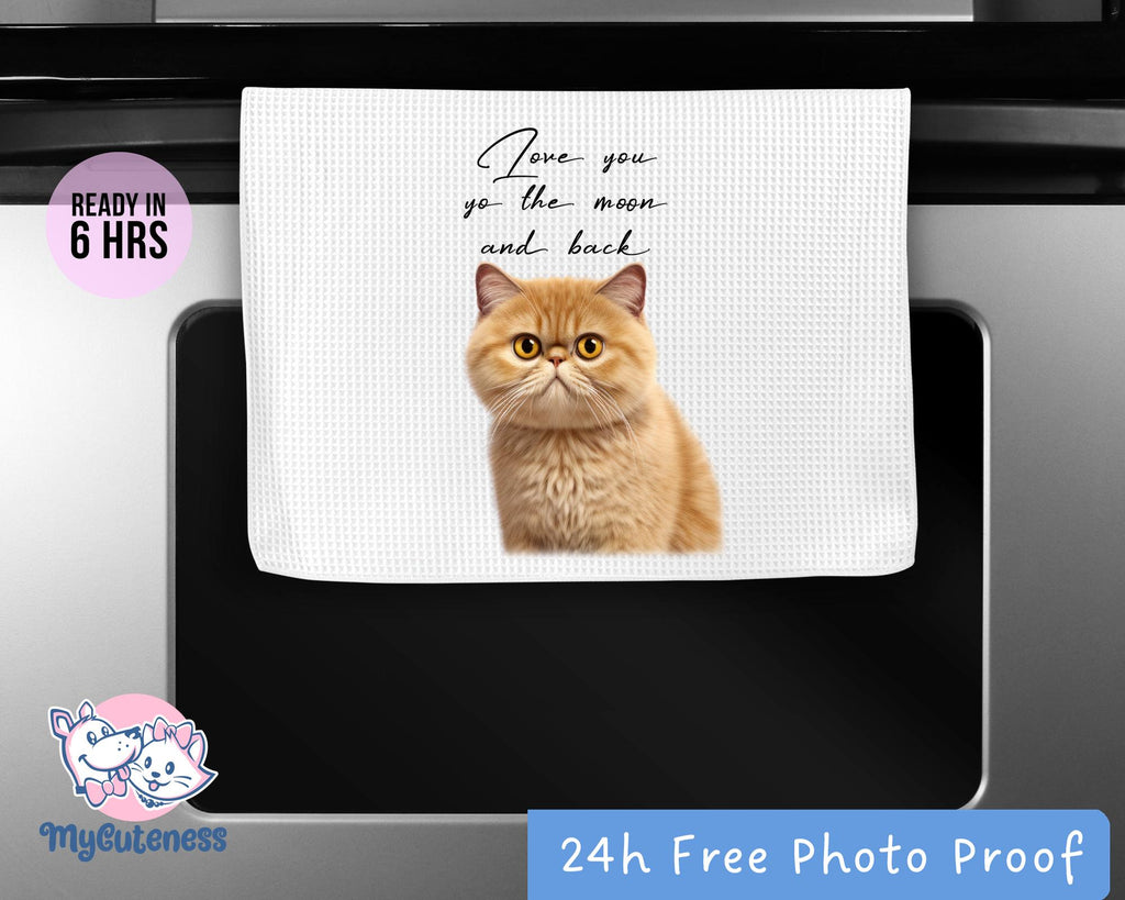 Custom Pet Tea Towel Using Pet Photo