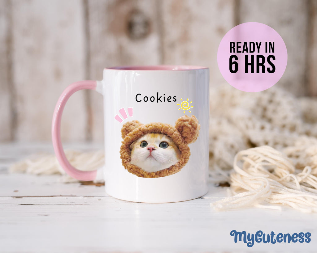 Custom Pet Mug Using Pet Photo + Name Custom Dog Mug Dog Coffee Cup Personalized Pet Mugs Dog Mom Mug Personalized Cat Dad Mug New Dog Mug