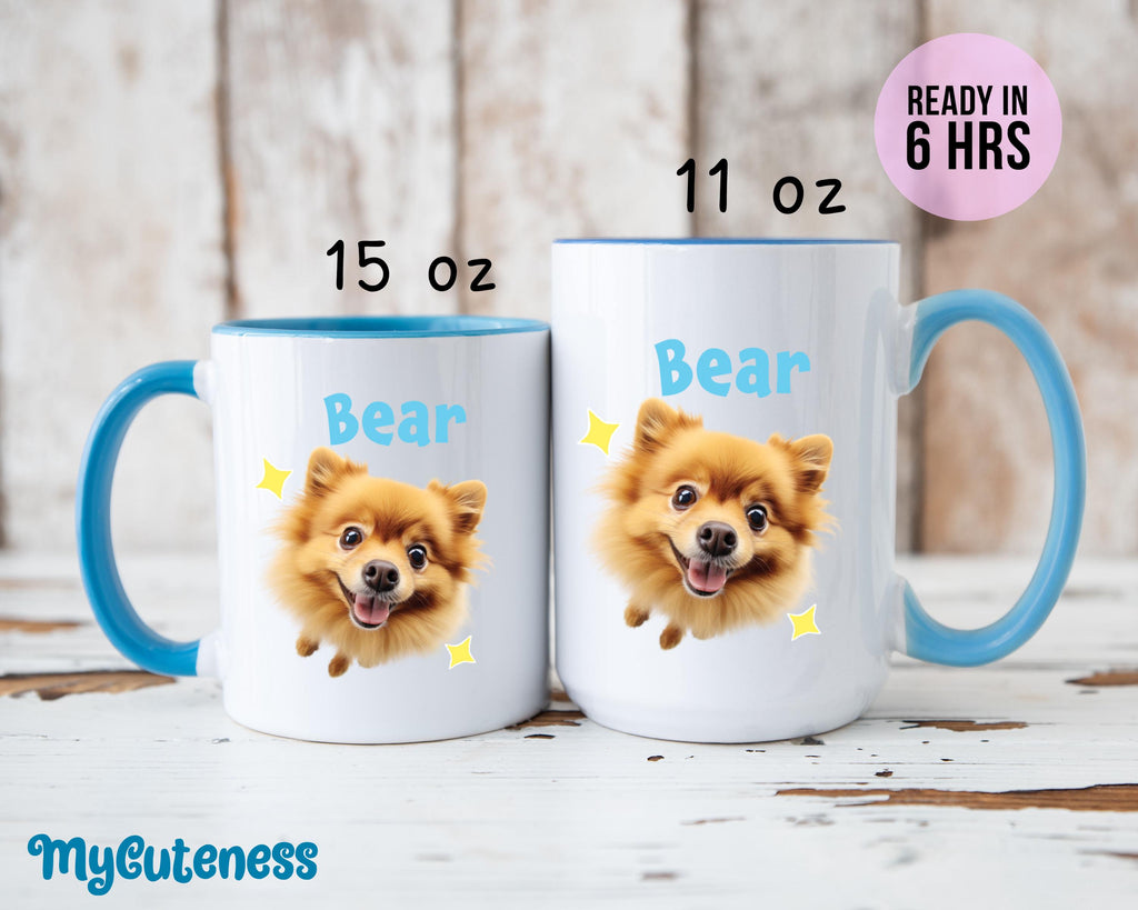 Custom Pet Mug Using Pet Photo + Name Custom Dog Mug Dog Coffee Cup Personalized Pet Mugs Dog Mom Mug Personalized Cat New Dog Mug 12