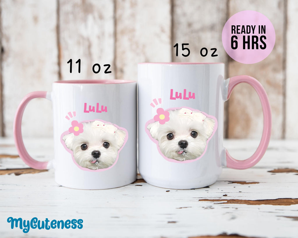 Custom Pet Mug Using Pet Photo + Name Custom Dog Mug Dog Coffee Cup Personalized Pet Mugs Dog Mom Mug Personalized Cat New Dog Mug 17