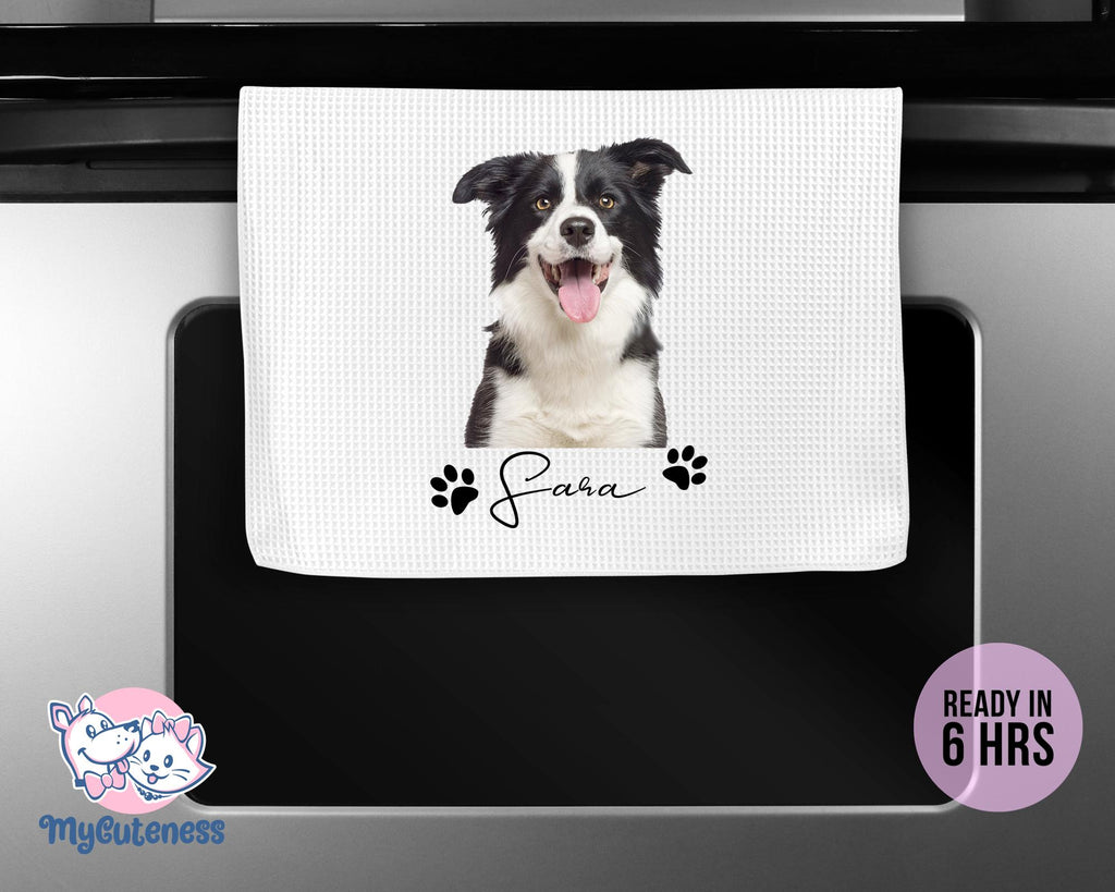 Custom Pet Tea Towel Using Pet Photo