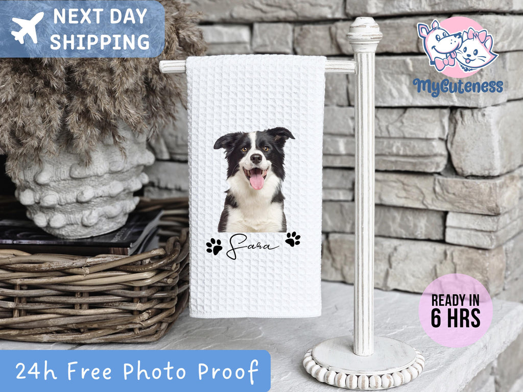 Custom Pet Tea Towel Using Pet Photo