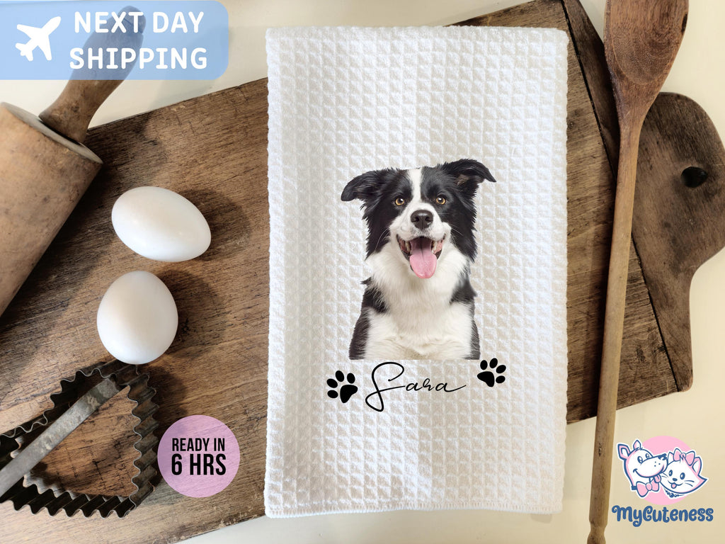 Custom Pet Tea Towel Using Pet Photo