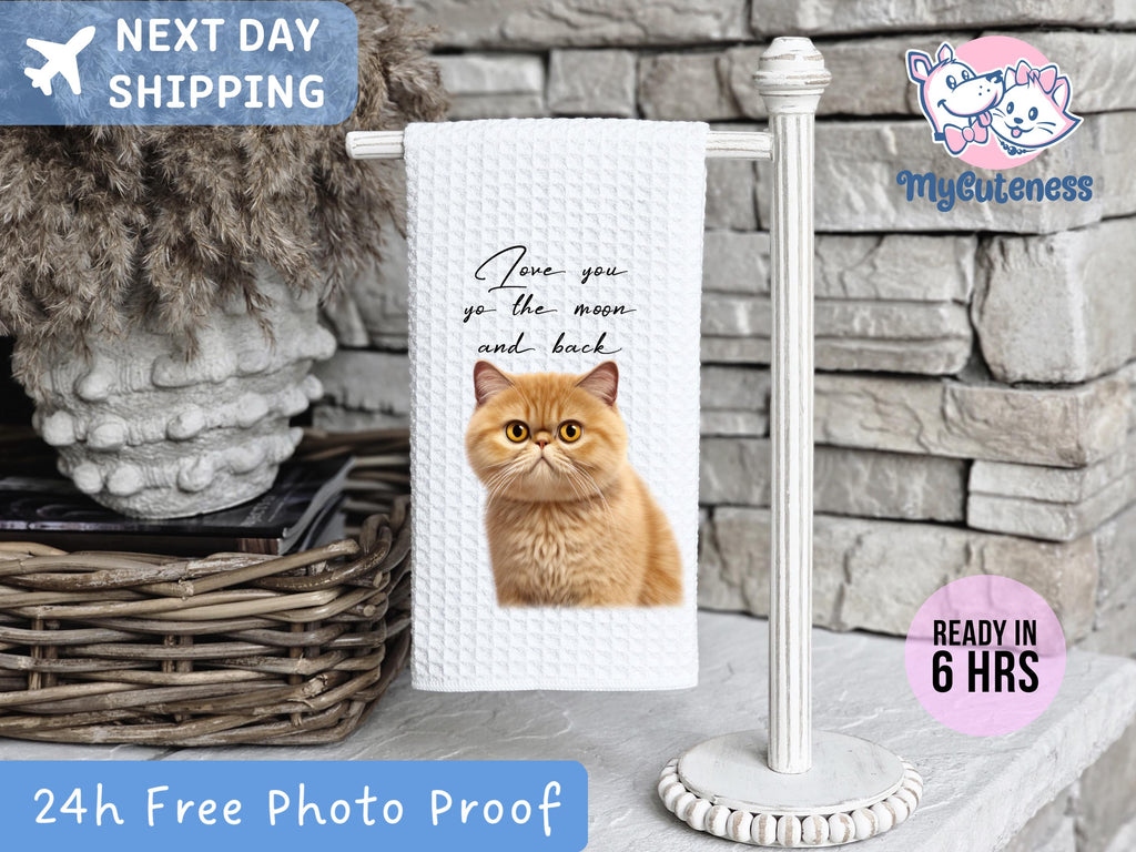 Custom Pet Tea Towel Using Pet Photo