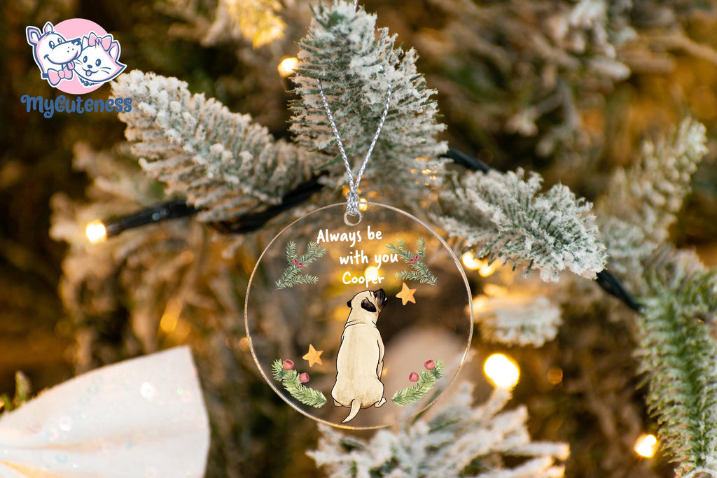 Personalized Puppy Picture Ornament, Custom Dog Ornament, Christmas Gifts, Gift For Dog Owners, Gift For Pet Lovers, Christmas Ornament