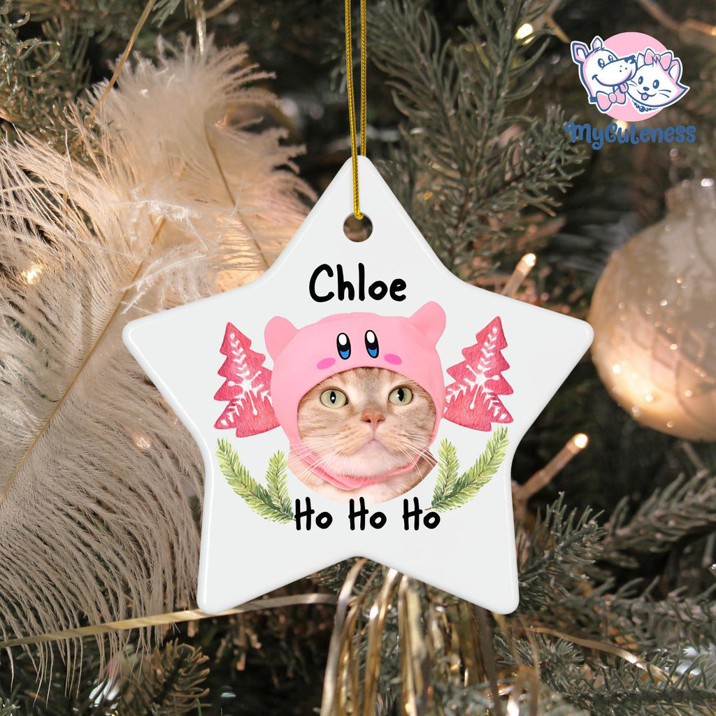 Personalized Pet Star Ornament Using Pet's Photo + Name Custom Ornament Christmas Dog Ornament Personalized Dog Ornament Custom Dog Ornament