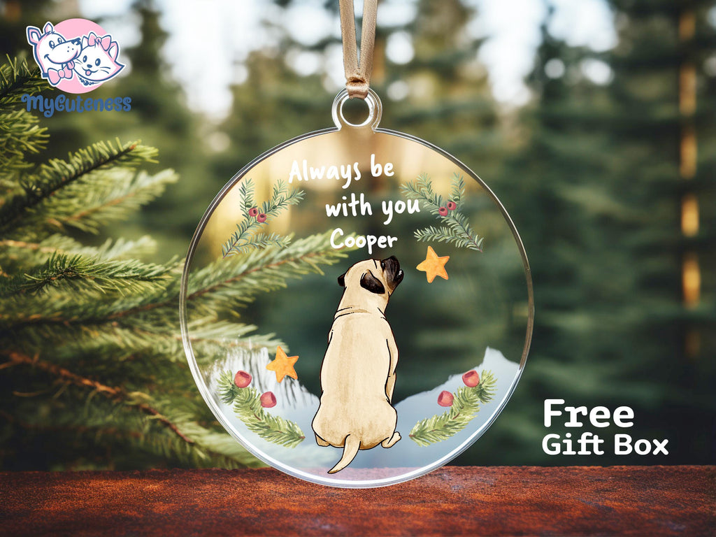 Personalized Puppy Picture Ornament, Custom Dog Ornament, Christmas Gifts, Gift For Dog Owners, Gift For Pet Lovers, Christmas Ornament