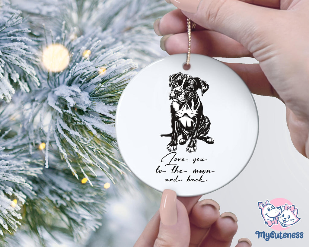 Personalized Pet Ornament Using Pet's Photo + Name - Custom Ornament Christmas Dog Ornament Personalized Dog Ornament Custom Dog Ornament