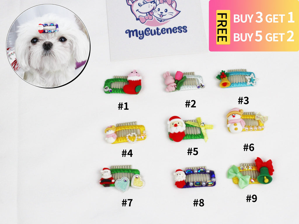 ON SALE* 3.2cm Pet Hair Clips Dog Faux Pearl Decoration Hairpins Cat Hair Accessory Headwear Hair clips for Puppy, Kitten and Dog